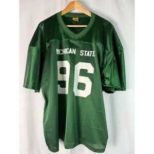 VTG 90s Michigan State Spartans Pickelman #96 Jersey ProMark Football 2XL Green‎